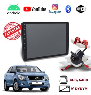 Монитор Tesla Android на Chevrolet Cobalt 64GB RAM-4GB