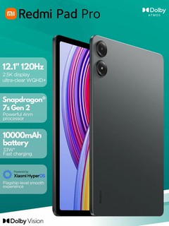 Планшет Xiaomi Redmi Pad Pro, 12.1" 2.5K, 120Hz, гарантия 1 год, Тёмно-серый, 8/256GB