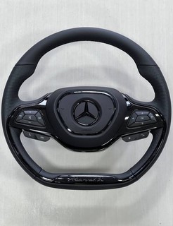 Автомобильный руль Mercedes Marvel X BLACK PIANO EDITION, чёрный, кожаный RL