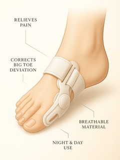 Hallux Valgus оyoq uchun fiksator, katta bosh barmoq qeyshiqlikni to'g'irlash vositasi
