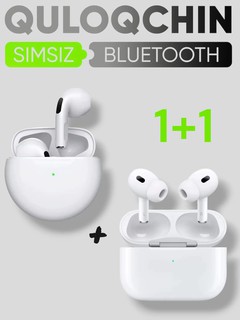 Беспроводные наушники Pods Pro 2, Pods 3, Pro 6 сенсорное управление 1+1
