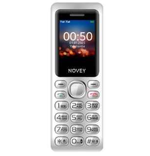 Кнопочный телефон Novey M050 , серебристый