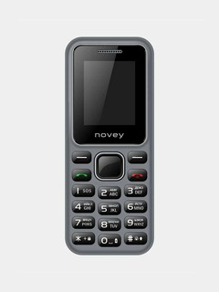 Телефон Novey 104, фарфор, металл, пластик, 600 - 800 мА·ч, 1,77"