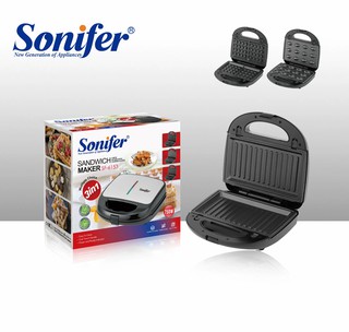 Вафельница 3 in 1, Sonifer SF-6153, антипригарное покрытие, с защитой от перегрева