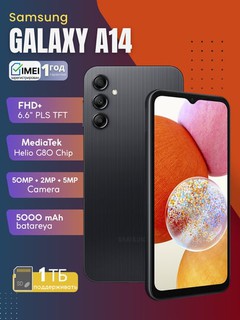 Смартфон Samsung Galaxy A14, 50MП, 5000mAч, NFC, Uzimei зарегистрирован, гарантия 1 год