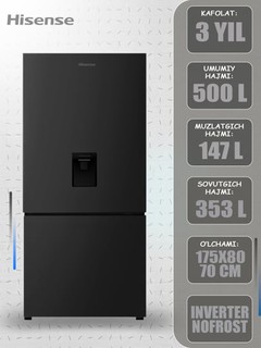 Sovutgich HISENSE RB-66W4/BI 500 litr