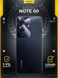 Smartfon Realme Note 60 - 128/4 GB, Black, Blue, 5000 mAh, IP64 + Sovg'a AirPods Pro 2