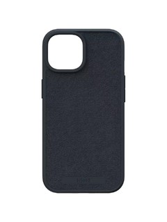 Чехол Njord Suede MagSafe iPhone 15 Plus, чёрный