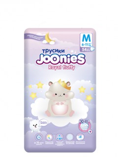 Подгузники-трусики Joonies Royal Fluffy M (6-11кг) 54шт