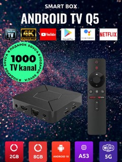 Q5 4K HDR Android TV pristavka
