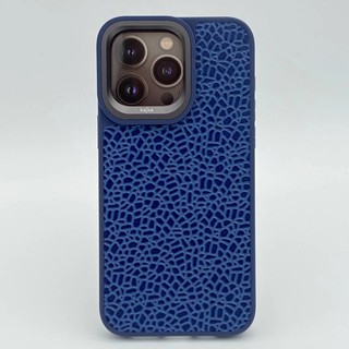 iPhone 15 Pro uchun Kajsa Glaze Pattern ko'k g'ilofi