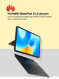 Huawei Mate Pad 11.5 (Wi-Fi) (2025 )120 Гц Display 11,5 +Съемная клавиатура, 8/256 ГБ, Space Gray