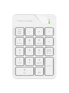 Simsiz klaviatura numpad A4Tech FGK21C, qora, oq