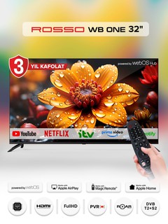 Телевизор Rosso 32 WEBOS ONE , Черный