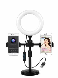 Настольная кольцевая селфи лампа