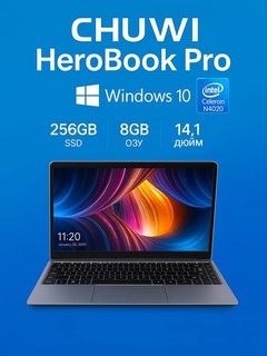 Noutbuk CHUWI HeroBook Pro 14.1", Intel N4020, 256GB SSD, 8GB DDR4, FullHD (1920x1080)