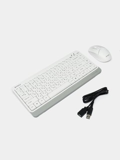 A4Tech FG1112S белый - компактный беспроводной комплект мышки и клавиатуры