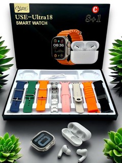 Smart Watch Ultra va Pods pro quloqchini, 8 ta tasma bilan, nabor 10 tasi 1 da, aqlli soat