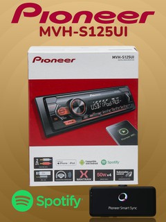 Автомагнитола Pioneer MVH-S125UI подходит для Cobalt Spark Nexia -2-3 Gentra Lacetti