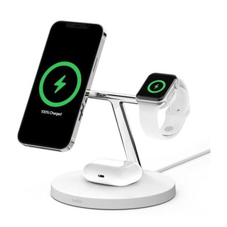 Беспроводное зарядное устройство Belkin MagSafe 3-in-1 Wireless Charger white