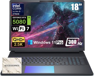 Игровой ноутбук Dell Alienware 18 Area-51 / Ultra 9 275HX / 32 GB / SSD 1 TB / RTX 5080 / 18", черный