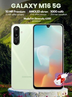 Смартфон Samsung Galaxy M16 5G, бонус Адаптер,экран Super AMOLED,50 Мп