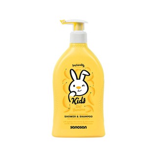 Гель-шампунь Sanosan Kids 2в1 с ароматом банана 3+ 400 мл