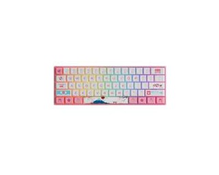 Клавиатура игровая Akko 3061S World Tour Tokyo R2 RGB Hotswappable CS Jelly Pink, розовый