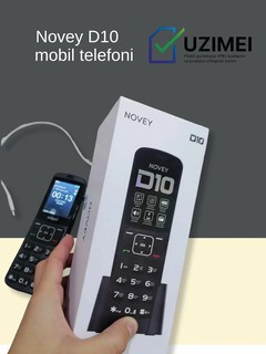 Мобильный кнопочный телефон "Novey" D10, 2 SIM, GSM, UZIMEI с громкой связью