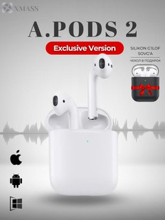 AiSound 2 — TWS Bluetooth-наушники с сенсором, кейсом и микрофоном для Android и iPhone