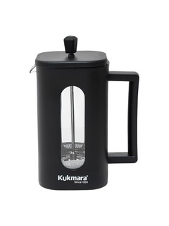 Френч-пресс Kukmara, 1 л – стеклянный заварочный чайник с поршнем для чая и кофе, (141) (kuk-09/10050110530)