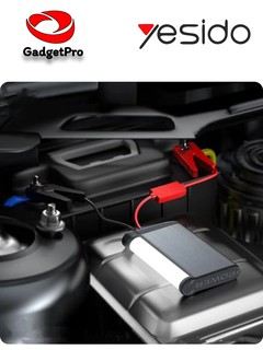 Пусковое устройство Yesido Jump Starter 10000 мА·ч, Power Bank, для бензиновых и дизельных авто, LED, USB, Type-C