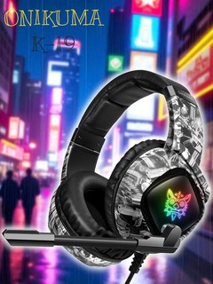 Наушники игровые проводные с микрофоном Onikuma