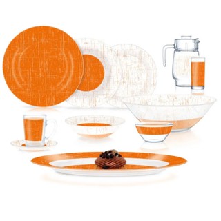 Luminarc Poppy Orange 46 ta element Stol servisi (V5977)