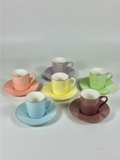 Кофейный набор "O.M.S. Collection", из фарфора, 12 предметов, 6 персон, 100 мл, Белый