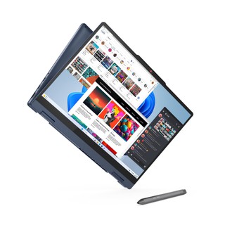 Ноутбук Lenovo IdeaPad 5 2-in-1 14IRU9 / 14" WUXGA (1920x1200) IPS 300nits, TÜV Low Blue Light, Touch / Intel Core 5 120U / 8GB LPDDR5 5200MHz / SSD 512GB Gen4 / WINDOWS 11 + Stylus / Cosmic Blue