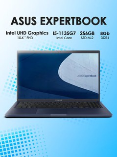 Noutbuk ASUS EXPERTBOOK B1500, I5-1135G7, 8 GB, 256 GB SSD, 15.6" FHD, BLACK WIN11