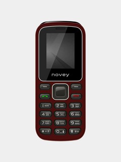 Кнопочный мобильный телефон Novey M180 2 - SIM слота, красный.
