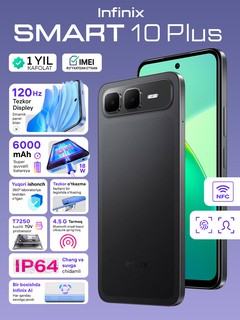 Смартфон Infinix SMART 10 Plus 4/128 ГБ, черный