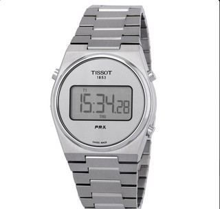 Мужские наручные часы Tissot PRX Digital Quartz, серебристый