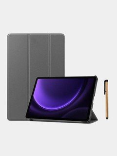Защитный чехол для планшета Samsung Galaxy Tab S9 11"/S9 FE/S10 FE 10.9" (трехсекционный складной дизайн), серый