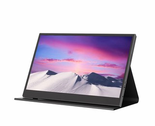 Портативный экран, IPS 2K, 15,6", встроенные динамики, черный, чехол, HDMI, USB-C, доп экран