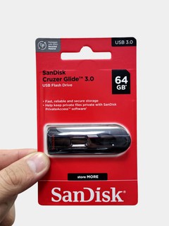 USB накопитель Sandisk Cruzer Glide 3.0 64 ГБ 100МБ/с, подходит для свадеб ORG