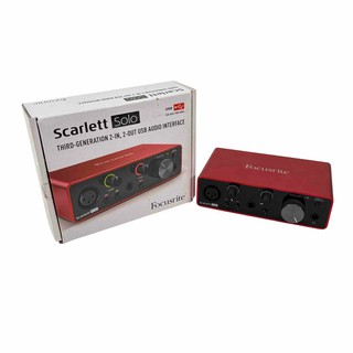 Аудиоинтерфейс Focusrite Scarlett Solo, 2x2, 24бит/192кГц, низкий шум, с микрофоном