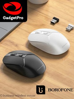 Беспроводная компьютерная мышь Borofone BG5 2.4G, 800/1200/1600 DPI, 4D кнопка, совместимость с ПК и ноутбуками Чёрный