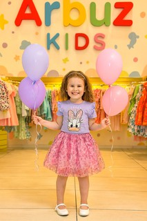 Комплект одежды Комплект для девочки уточка "Daisy Duck", футболка и пышная юбка, хлопок, цветочный принт