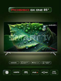 Телевизор, умный, безрамочный "ROSSO 85 GX one", Android