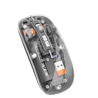 Беспроводная мышь Bluetooth Green Transparent 2 черный