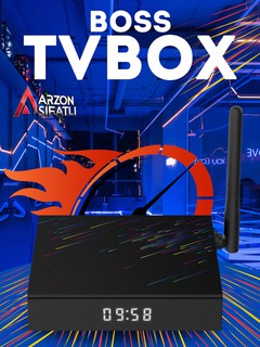 Приставка Android smart TV, BoX BOSS TV 2, 16 ГБ