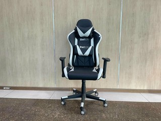 Игровое, комфортный компютерное кресло для геймеров 5903 Black White